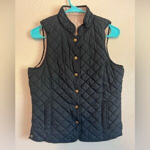 Princess Cruises Reversible Vest Dark Navy Blue/Tan